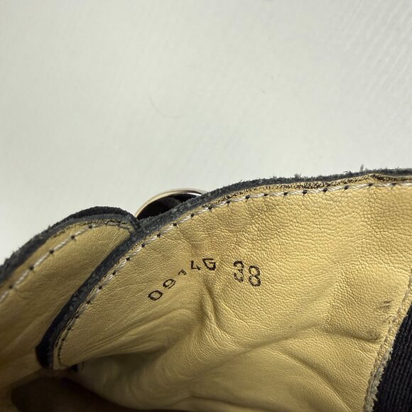 Toga Pulla Western Buckle Black Suede Ankle Boots - Picture 12 of 16